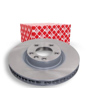 Internally ventilated, coated brake disc, front axle, left, Ø 360.0 x 36 mm (44083), PORSCHE VW